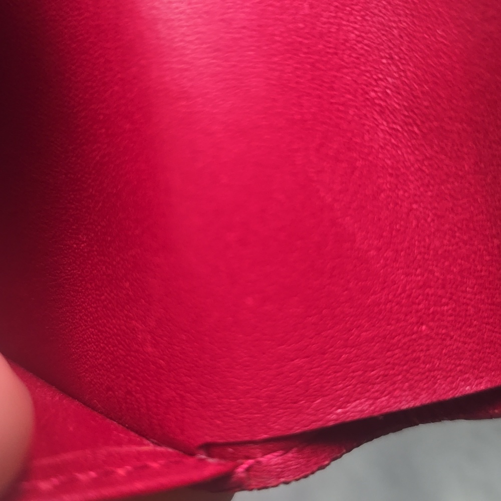 Louis Vuitton Monogram Vernis with Kiss lock Red Patent Small Wallet USED - Picture 13 of 13